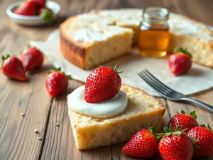 Jogurtowe ciasto z truskawkami: przepis krok po kroku