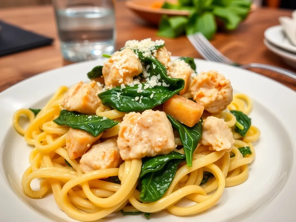 Tagliatelle z kurczakiem i szpinakiem: prosty przepis na pyszne danie