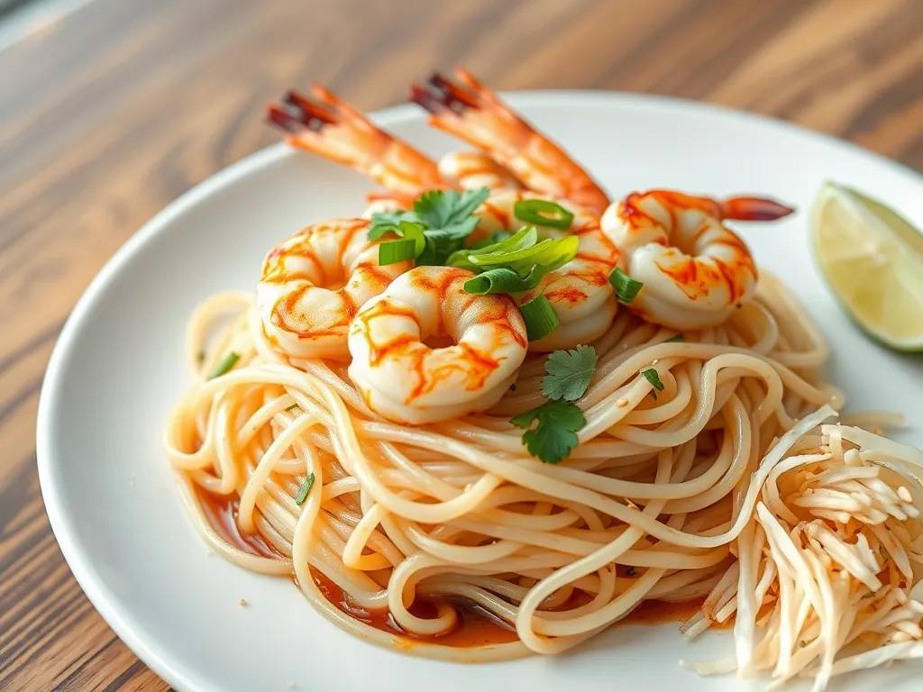 Szybki przepis: krewetki z makaronem ryżowym