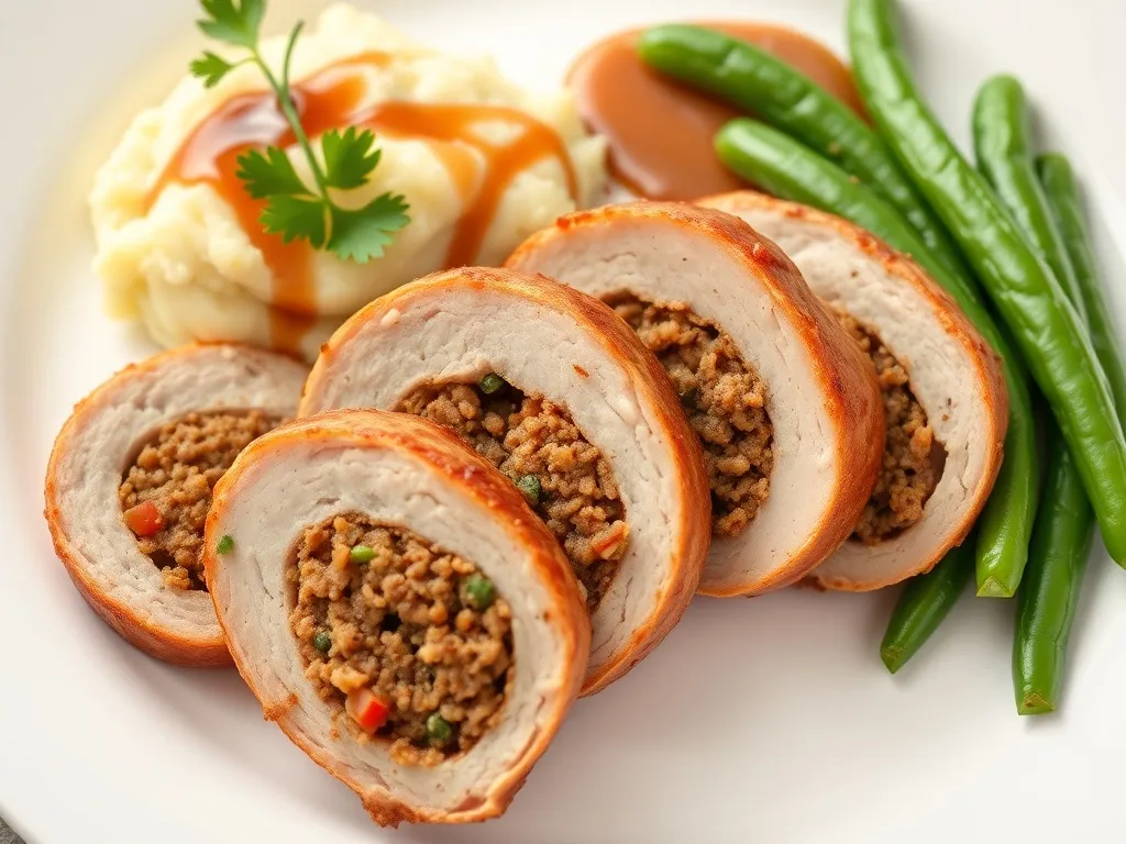 Przepis: polędwiczka faszerowana mięsem mielonym