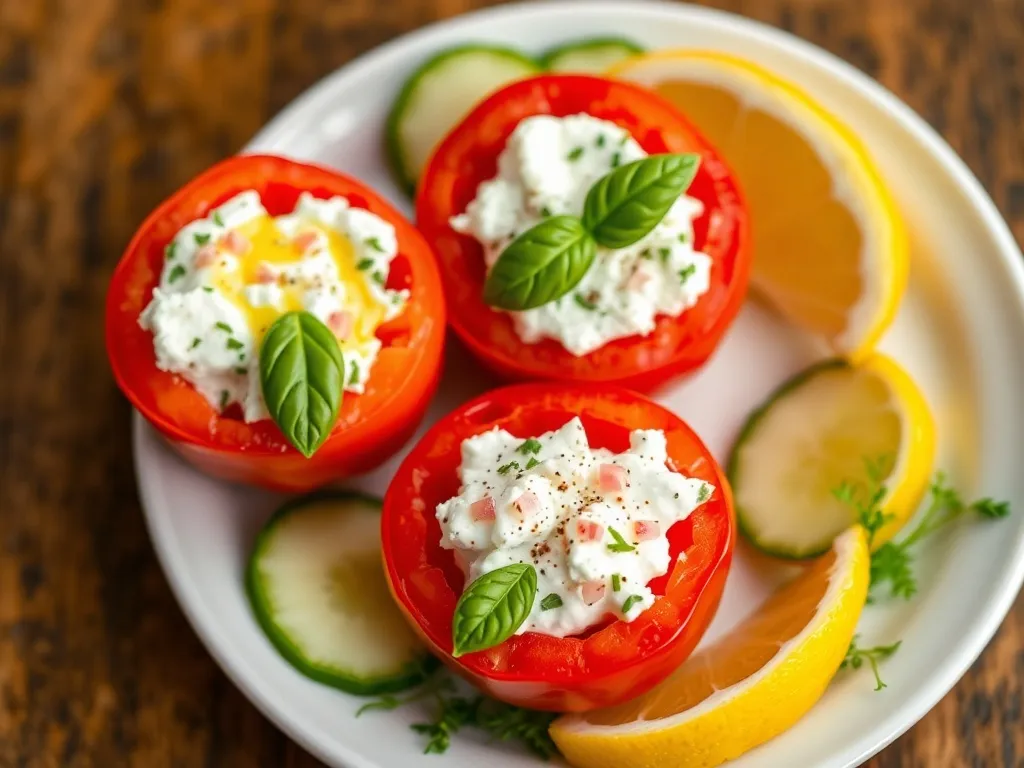 Prosty przepis na faszerowane pomidory na zimno