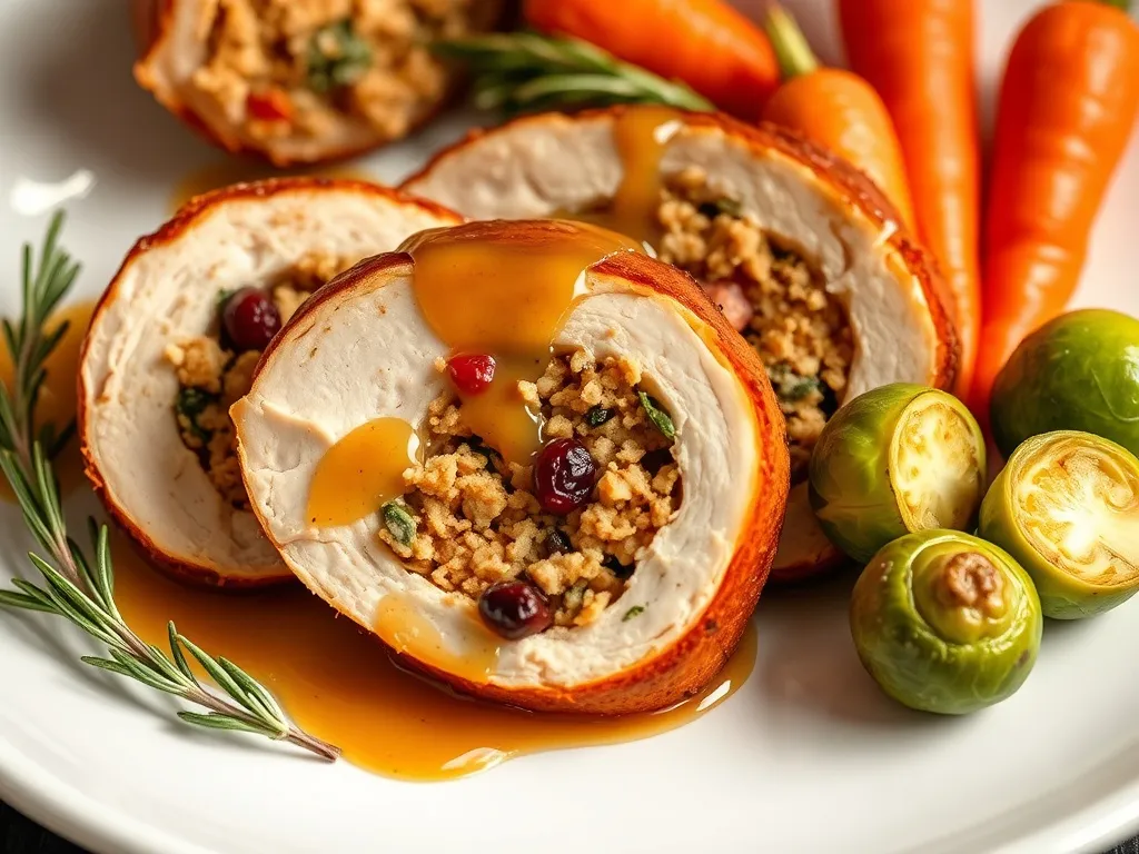 Przepis na pierś z indyka faszerowana pieczona w rękawie