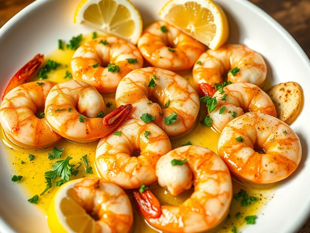 Szybki przepis na krewetki z czosnkiem i pietruszką