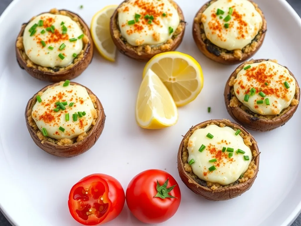 Przepis na pieczarki z grilla faszerowane — szybkie i smaczne