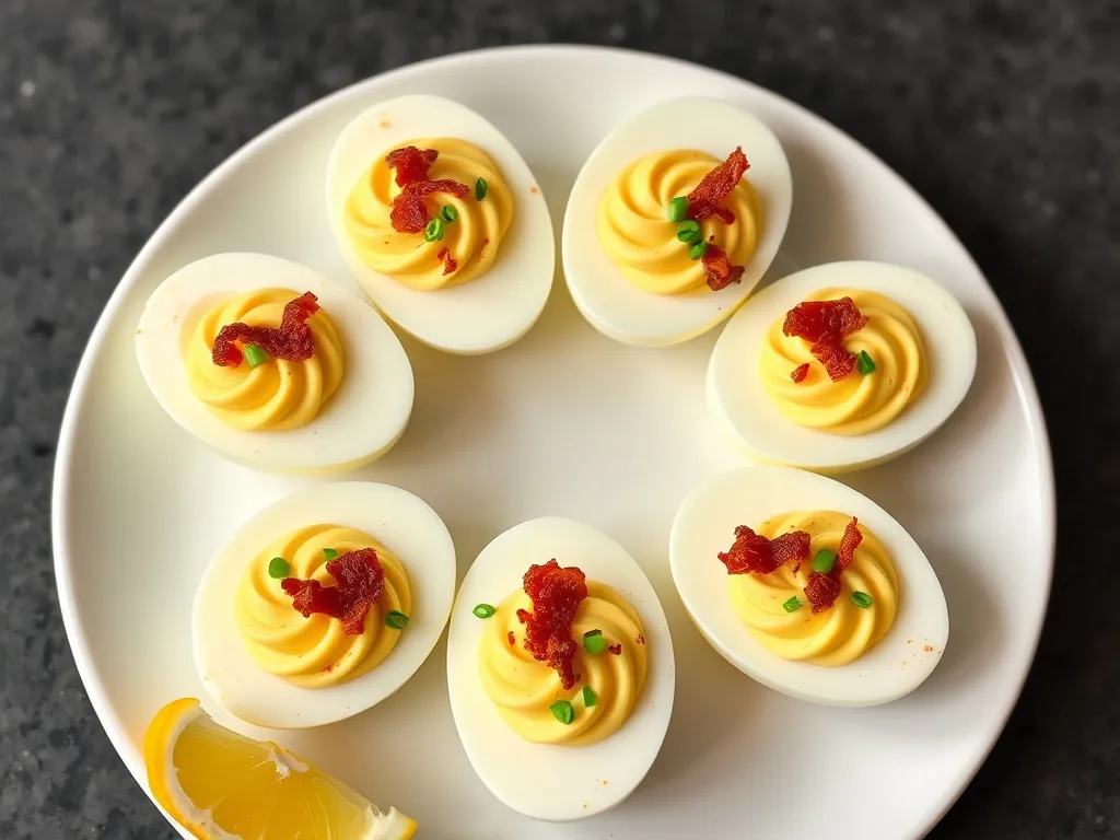Szybkie jajka faszerowane z boczkiem na każdą okazję