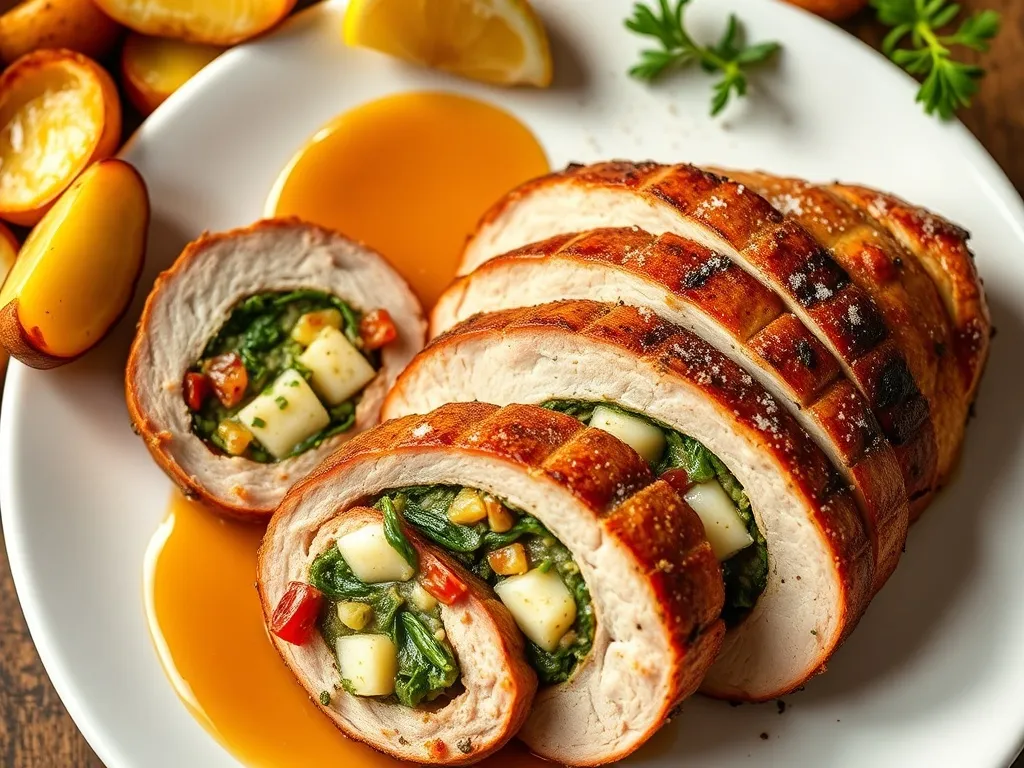 Przepis na schab nacinany i faszerowany