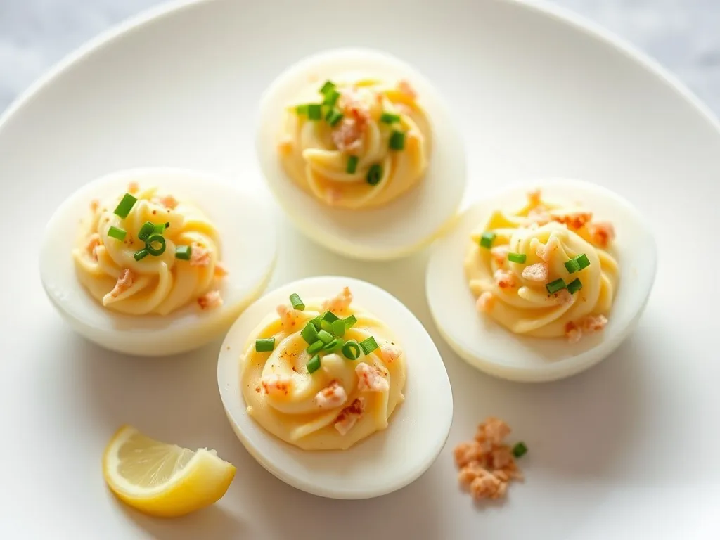 Przepis na jajka faszerowane tuńczykiem i chrzanem